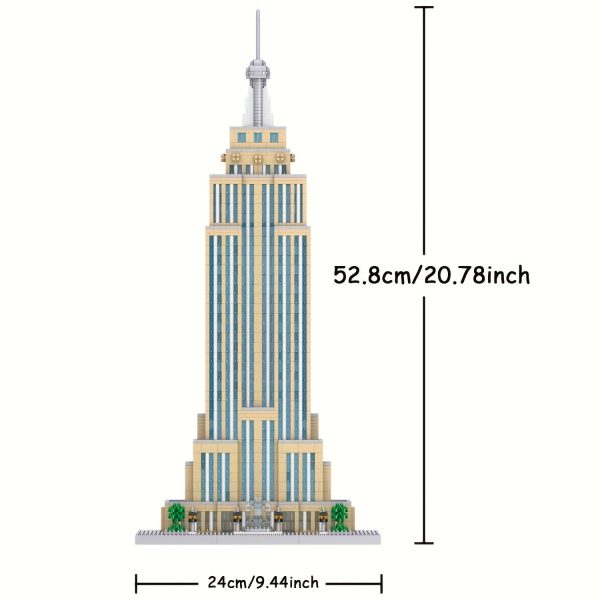 Goodsright Decor "Majestic Tower" Empire State Building Micro Blocks Set - 3819 Piece Architectural Model, Perfect For Home Decor & Birthday Gifts, Ages 14+