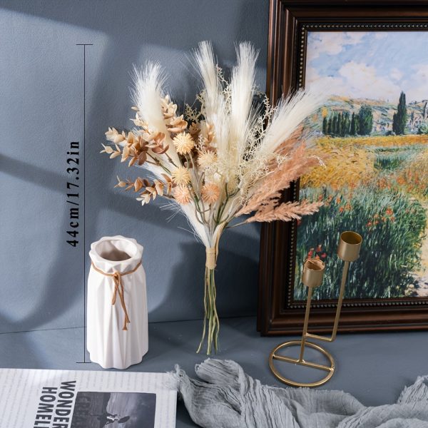 Goodsright Decor 1 Bundles Artificial Flowers Fake Plants Arrangements Wedding Bouquets Decorations Plastic Floral Bouquets Table Centerpieces for Home Kitchen Garden Party D??cor Bouquets