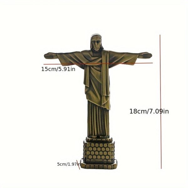 Goodsright Decor 1pc Brazilian Landmark Tourist Building Model Ornament, Iron Crafts Decoration Living Room Restaurant Holiday Gift Souvenir