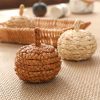 Goodsright Decor 6 Pcs Twisted Straw Pumpkins: Festive Christmas Tree Ornaments, Thanksgiving Decor, Creative Gifts - No Electricity Required