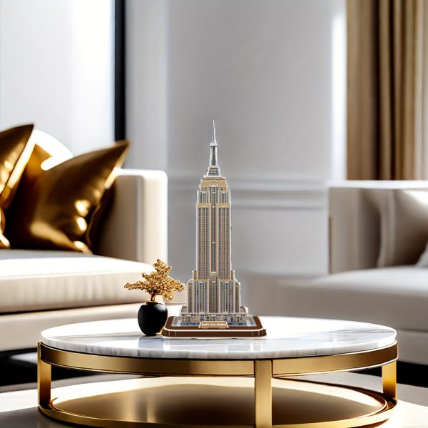 Goodsright Decor Empire State Building 3D Puzzle Diorama Kit - Architectural Model for Adults, DIY Handmade Assembly, Educational Birthday & Holiday Gift