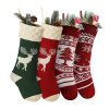 Goodsright Decor 4pcs, Reindeer Acrylic Christmas Stockings Candy Gifts Bag Hanging Ornaments, Scene Decor, Festivals Decor, Room Decor, Home Decor, Offices Decor, Christmas Decor