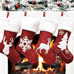 Goodsright Decor 2pcs, Christmas Stockings Christmas Decorations, Scene Decor, Festivals Decor, Home Decor, Corridors Decor, Offices Decor, Yard Decor, Christmas Decor