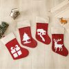 Goodsright Decor 4pcs, Christmas Socks, Christmas Gift Bag Candy Bag, Christmas Decoration Supplies, Christmas Pendant Christmas Tree Hanging Ornament, Scene Decor, Festivals Decor, Room Decor, Home Decor, Offices Decor, Theme Party Decor, Christmas Decor