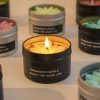 Goodsright Decor 1PC Bathroom Candle, Daisy Tin Aromatherapy Candle Cup, Handmade Soy Wax, Companion Gift, Goddess Festival Wedding Creative Gift, Valentine's Day Gift, Gift For Her