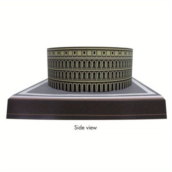 Goodsright Decor "Iconic" Diy 3D Paper Model Kit - Rome Colosseum Architectural Replica, Handcrafted Ornament For Home & Office Decor, Ideal For Architecture Enthusiasts