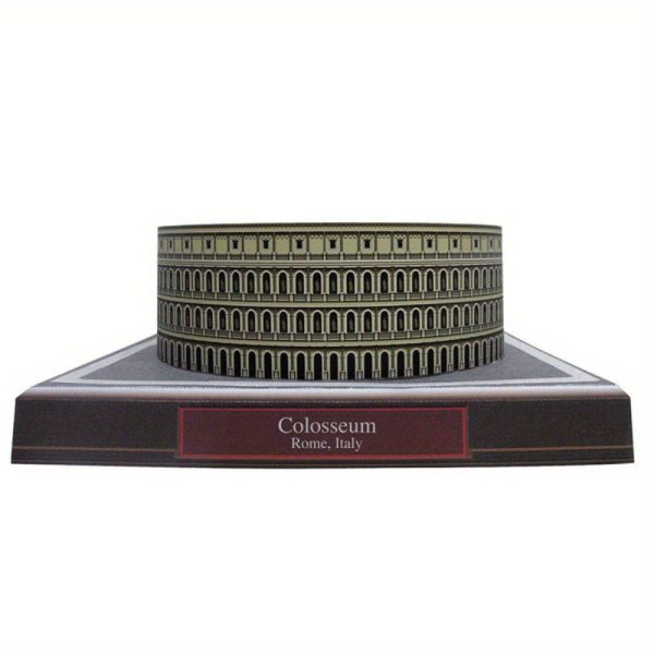Goodsright Decor "Iconic" Diy 3D Paper Model Kit - Rome Colosseum Architectural Replica, Handcrafted Ornament For Home & Office Decor, Ideal For Architecture Enthusiasts