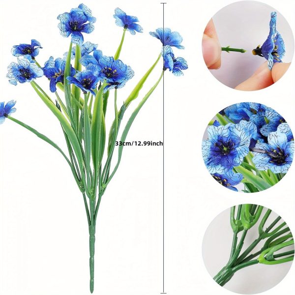 Goodsright Decor 252pcs, Fashionable And Beautiful Violet Artificial Flowers.wedding.photo Shoot.living Room, Dining Room, Bedroom, Study, Office.indoor And Outdoor Holiday Party Decoration Flowers, Anti-UV