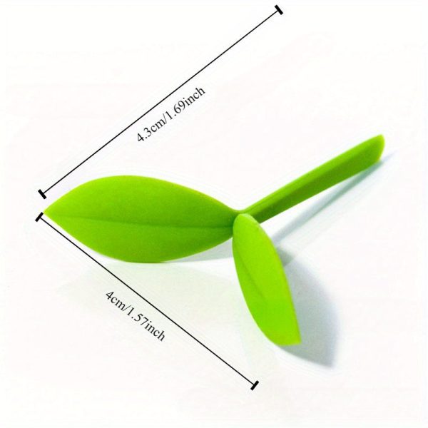 Goodsright Decor Silicone Leaf Bookmarks, 2-Pack - Flexible Sprout Design, Eco-Friendly Material, Perfect for Book Lovers and Cute Gift Idea