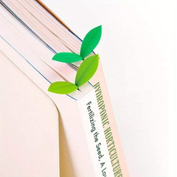 Goodsright Decor Silicone Leaf Bookmarks, 2-Pack - Flexible Sprout Design, Eco-Friendly Material, Perfect for Book Lovers and Cute Gift Idea