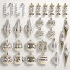 Goodsright Decor 24-Pack Plastic Christmas Ball Ornaments - No Feather, Hanging Holiday Festive Pendants, Christmas Tree Decoration Set, Assorted Textured Designs for Seasonal Decor