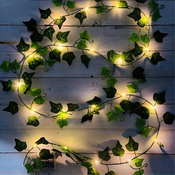 Goodsright Decor Magical 5m Leaf Fairy LED String Lights - Battery Operated for Easy Decor in Home, Garden, & Events, Ideal Gift