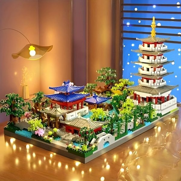 Goodsright Decor 4000pcs Mini World Landmarks - West Lake Chinese Scenic Puzzle - Advanced Difficulty DIY Model Kit, Ideal for Hobbyists & Collectors, Memorable Gift for Building Enthusiasts