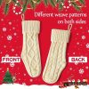 Goodsright Decor 4pcs, Christmas Stockings, Personalized Christmas Stockings 14.56" Knitted Stocking Decorations, Scene Decor, Festivals Decor, Room Decor, Home Decor, Offices Decor, Theme Party Decor, Christmas Decor