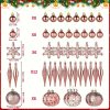 Goodsright Decor 40-Piece Christmas Decoration Set - Vibrant Balls, Ice Cones, and Snowflake Pendants for Magical Tree Display and Holiday Party Decor - Exclusively Designed for the Festive Season