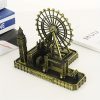 Goodsright Decor 1pc Retro City London Model - Intricately Designed Big Ben and Tower Bridge UK Landmark, Metal Statue Figurine for Living Room Vintage Home Decor, Desktop Decoration - Ideal Gift for Friends, Family, or Colleagues, Perfect for Parties, Holidays, and Speci