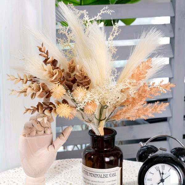 Goodsright Decor 1 Bundles Artificial Flowers Fake Plants Arrangements Wedding Bouquets Decorations Plastic Floral Bouquets Table Centerpieces for Home Kitchen Garden Party D??cor Bouquets