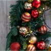 Goodsright Decor 50-Piece 1.57inch Multicolor Christmas Ornaments - Electroplated & Painted Balls For Tree Decoration, Weddings, And Holiday Celebrations