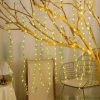 Goodsright Decor Enchanting Willow LED Curtain Lights, 1 Pack of 100, USB-Powered with 8 Twinkling Modes - Versatile Decor for Christmas, Weddings, Parties, Bedrooms, and New Year Ambiance