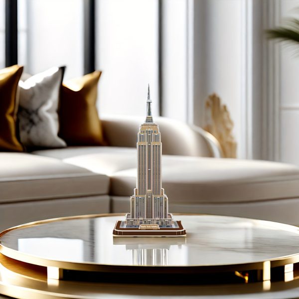 Goodsright Decor Empire State Building 3D Puzzle Diorama Kit - Architectural Model for Adults, DIY Handmade Assembly, Educational Birthday & Holiday Gift