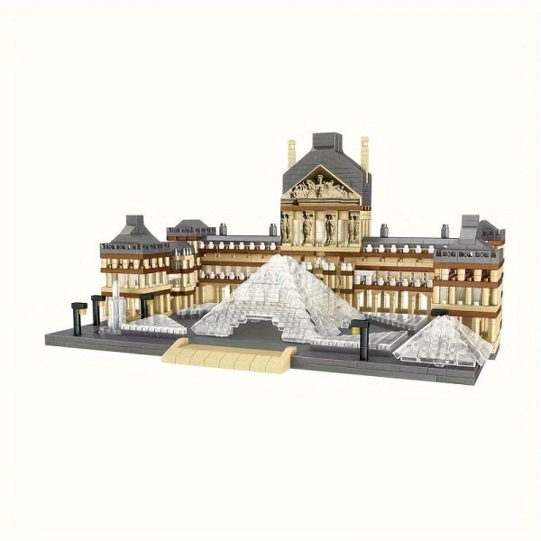 Goodsright Decor Louvre Replica 3377pcs Building Blocks - Educational DIY Model Kit for Adults | Stress-Relief 3D Puzzle | Collector's Display Set