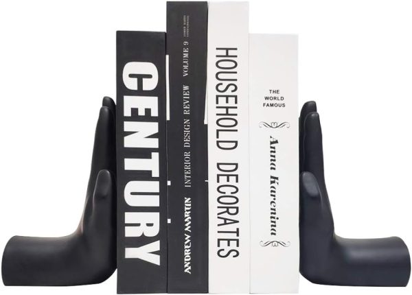 Goodsright Decor Decorative Bookends Chess Bookends, Book Shelf Decor Book Ends for Heavy Books, Heavy Bookends Book Stoppers for Desk Decoration, Unique Bookends Decor for Office Home (Chess Bookends)