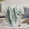 Goodsright Decor Ocean Decor Artificial Coral Statue Modern Sculpture Home Gifts Table Centerpiece Crafts Polyresin Blue Arts 7.5inch