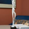 Goodsright Decor Woman Statue Figurine Lady Sculpture Modern Decor Yoga Gifts Abstract Arts Polyresin Table Centerpiece Crafts White 16.5 inch