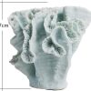 Goodsright Decor Ocean Decor Artificial Coral Statue Modern Sculpture Home Gifts Table Centerpiece Crafts Polyresin Blue Arts 7.5inch