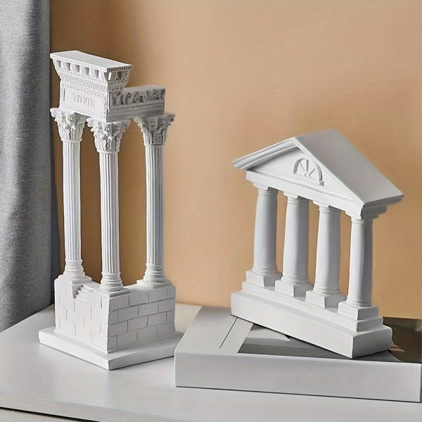 Goodsright Decor 1pc Exquisite Classic Roman Architecture Model Ornament - Beautiful Desk Accessory for Elegant Decoration - Suitable for Living Room, Bedroom, Office, Study, and More