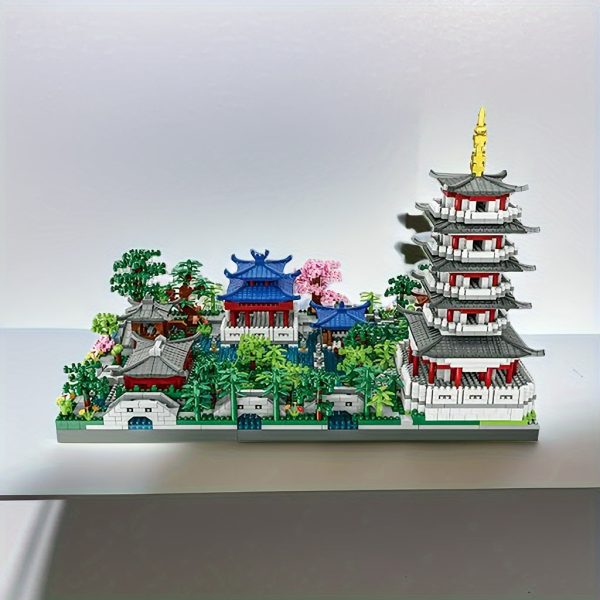 Goodsright Decor 4000pcs Mini World Landmarks - West Lake Chinese Scenic Puzzle - Advanced Difficulty DIY Model Kit, Ideal for Hobbyists & Collectors, Memorable Gift for Building Enthusiasts