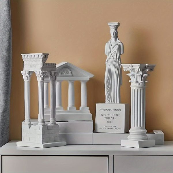 Goodsright Decor 1pc Exquisite Classic Roman Architecture Model Ornament - Beautiful Desk Accessory for Elegant Decoration - Suitable for Living Room, Bedroom, Office, Study, and More