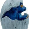 Goodsright Decor Baby Blue Dragon Hatching from Egg Christmas Tree Ornament Figurine