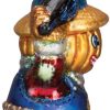 Goodsright Decor Old World Christmas Halloween Decorations Glass Blown Ornaments for Christmas Tree Mr. Bones, 26066