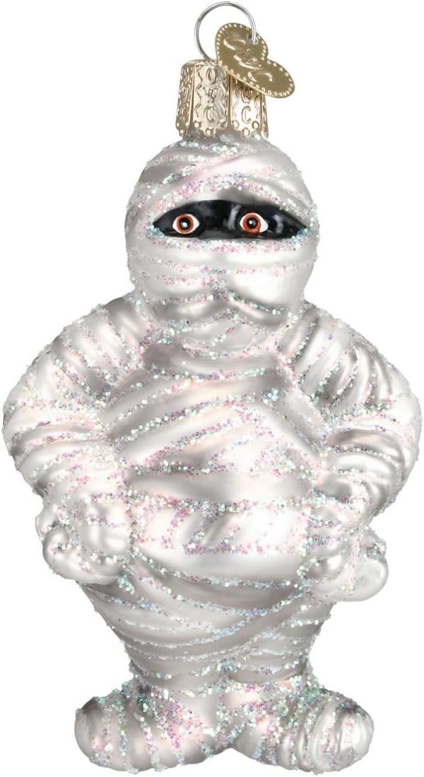 Goodsright Decor Old World Christmas Halloween Decorations Glass Blown Ornaments for Christmas Tree Mr. Bones, 26066