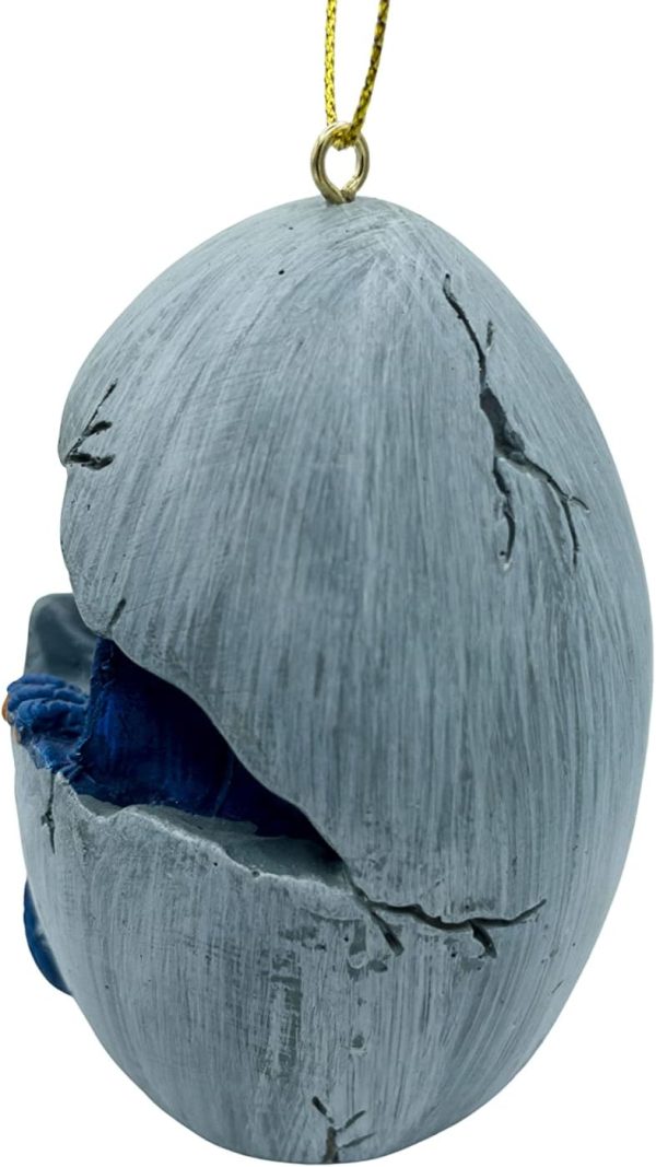 Goodsright Decor Baby Blue Dragon Hatching from Egg Christmas Tree Ornament Figurine