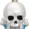 Goodsright Decor Old World Christmas Halloween Decorations Glass Blown Ornaments for Christmas Tree Mr. Bones, 26066