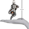 Goodsright Decor Old World Christmas Halloween Decorations Glass Blown Ornaments for Christmas Tree Mr. Bones, 26066