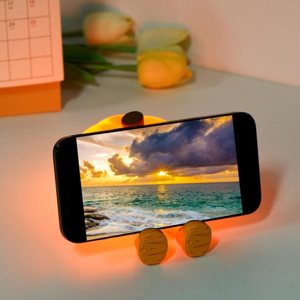 Goodsright Decor Pumpkin Night Light - Cute LED Pumpkin Lamp, Silicone Dimmable Nursery Nightlight for Kids, Rechargeable Bedside Tap Lamp, Funny Office Desk Decor and Gift