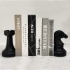 Goodsright Decor Decorative Bookends Chess Bookends, Book Shelf Decor Book Ends for Heavy Books, Heavy Bookends Book Stoppers for Desk Decoration, Unique Bookends Decor for Office Home (Chess Bookends)
