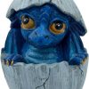 Goodsright Decor Baby Blue Dragon Hatching from Egg Christmas Tree Ornament Figurine