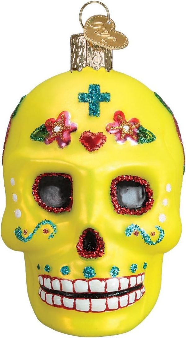 Goodsright Decor Old World Christmas Halloween Decorations Glass Blown Ornaments for Christmas Tree Mr. Bones, 26066