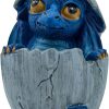 Goodsright Decor Baby Blue Dragon Hatching from Egg Christmas Tree Ornament Figurine
