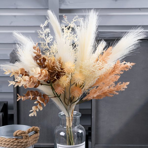 Goodsright Decor 1 Bundles Artificial Flowers Fake Plants Arrangements Wedding Bouquets Decorations Plastic Floral Bouquets Table Centerpieces for Home Kitchen Garden Party D??cor Bouquets