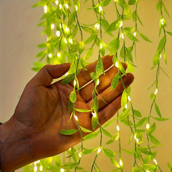 Goodsright Decor Enchanting Willow LED Curtain Lights, 1 Pack of 100, USB-Powered with 8 Twinkling Modes - Versatile Decor for Christmas, Weddings, Parties, Bedrooms, and New Year Ambiance