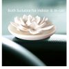 Goodsright Decor 1pc Exquisite Ceramic Flower-Shaped Aroma Diffuser - Empty Bottle for Custom Fragrance, Home Decor, Air Freshener, and Car Accessory for Wedding, Halloween, and Christmas Decorations