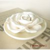 Goodsright Decor 1pc Exquisite Ceramic Flower-Shaped Aroma Diffuser - Empty Bottle for Custom Fragrance, Home Decor, Air Freshener, and Car Accessory for Wedding, Halloween, and Christmas Decorations