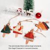Goodsright Decor 4-Piece Set of Exquisitely Painted Metal Angel Ornaments - Delightful Christmas Tree Decoration, Creative Holiday Crafts Project, Whimsical Scene Decor, and More - Perfect for Home, Office, Party, and Festival Decorations