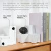 Goodsright Decor Marble Pattern Style White Ceramic Bookends, Decorative Ceramic Book Ends for Shelves, Marble Pattern Style Ceramic Bookshelf Decor, Decorative White Ceramic Book Stoppers, Block Bookends, Set of 2