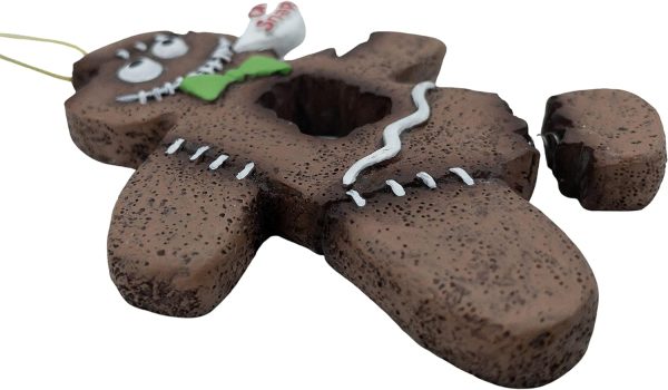 Goodsright Decor Gingerbread Man Zombie Monster Cookie Oh Snap! Broken Leg Ugly Halloween Christmas Tree Ornament